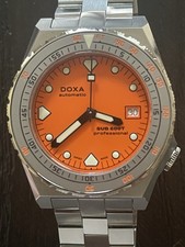 Relógio de pulso masculino automático profissional Doxa Sub 600T aço 7 pol. pulso, adicione links, usado comprar usado  Enviando para Brazil
