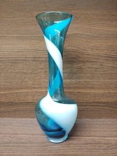 Glass swirl vase for sale  PORTH