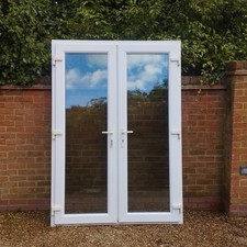 interior glazed doors white for sale  WATFORD