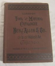 Rare BENJAMIN ALLEN Trade Catalogue, 1898 -- WATCH & JEWELRY Tools and Materials segunda mano  Embacar hacia Argentina