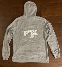 Logotipo FOX - Moletom com capuz cinza claro extra grande - Zíper completo FOX amortecedores / cauda comprar usado  Enviando para Brazil
