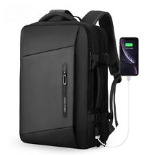 Mochila para laptop 17 polegadas capa de chuva bolsa masculina recarga USB multicamada viagem espacial, usado comprar usado  Enviando para Brazil
