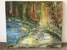 Tableau peinture chemin d'occasion  Argenteuil