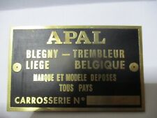 Nameplate apal buggy d'occasion  Expédié en Belgium