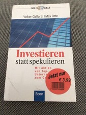 Investieren statt spekulieren gebraucht kaufen  Brechen