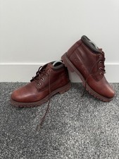 Timberland red leather for sale  EPPING