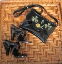 Black shoes floral for sale  Saugerties