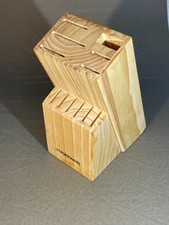 FABERWARE Madeira 12 Facas Bloco Apenas Talheres Suporte de Armazenamento Cozinha (1023) comprar usado  Enviando para Brazil