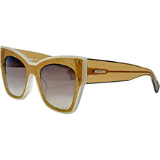 Óculos de sol feminino Missoni MIS0040S plástico 0T53HA bege marfim 52-22 Itália comprar usado  Enviando para Brazil