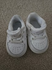 Tênis Nike unissex Air Force 1 triplo branco berço botinha bebê tamanho 2 C comprar usado  Enviando para Brazil