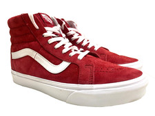 Tênis Vans SK8 HI reedição camurça scooter vermelho masculino tamanho EUA 8 unissex 721356 comprar usado  Enviando para Brazil