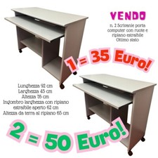 Scrivania porta computer usato  Torino