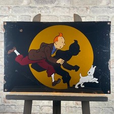 Tintin enamel sign d'occasion  Expédié en Belgium
