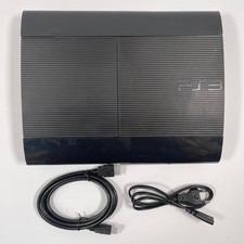 Sony PlayStation 3 Super Slim PS3 Slim, Preto, 500GB + Cabos comprar usado  Enviando para Brazil