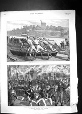 Antique print 1891 for sale  UK