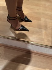 Sling pumps absatzschuhe gebraucht kaufen  Hamburg