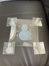 Glasplatte 4 untersetzern gebraucht kaufen  Grub a.Forst
