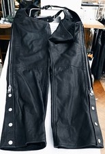 Black leather chaps for sale  WARRINGTON