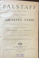 Giuseppe verdi falstaff usato  Milano