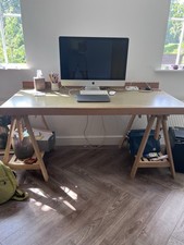 Bespoke trestle desk for sale  BOLTON