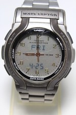 Relógio vintage CASIO DATA BANK WVA-200 Twincept pulseira de metal prata vintage comprar usado  Enviando para Brazil