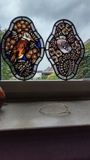 Paar fensterbilder bleiverglas gebraucht kaufen  Goch