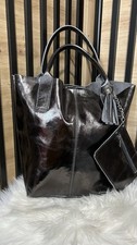 Metallic borse pelle for sale  TELFORD