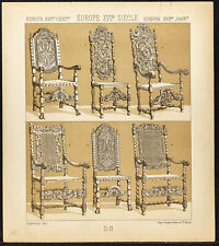 1890 furniture armchairs d'occasion  Expédié en Belgium