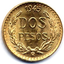 Mexico pesos 1945 usato  Milano