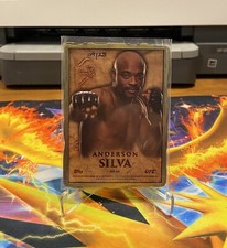 2014 Topps UFC Bloodlines Anderson Silva lingote de metal dourado #/25 SP conjunto raro comprar usado  Enviando para Brazil
