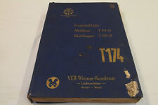 Ersatzteilkatalog t174 t174 gebraucht kaufen  Merseburg