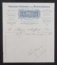 Facture 1910 paris d'occasion  Nantes-