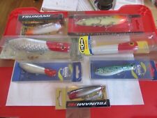 Usado, 7 várias iscas de pesca popper estilo rapala tsunami pro glugg não usadas comprar usado  Enviando para Brazil