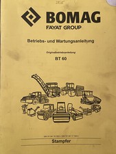 Bomag bt60 bedienungsanleitung gebraucht kaufen  Freital