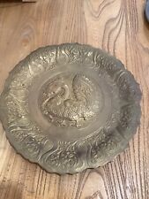 Bandeja de parede oriental vintage bronze peened, 30cm comprar usado  Enviando para Brazil