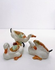 Vintage PORCELAINDUCK FIGURINE CHINA IMPORTFIGURE SET OF 3 BIRDS comprar usado  Enviando para Brazil