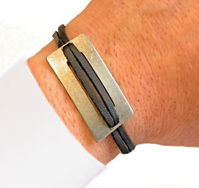 Bracciale pelle nero usato  Scandicci