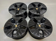 CONJUNTO DE RODAS DE LIGA LEVE GENUÍNAS PORSCHE TAYCAN AERO DESIGN 20' PRETO BRILHANTE, usado comprar usado  Enviando para Brazil