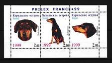 [34295] Hoja de recuerdo Dobermann edición privada mascotas perros MNH segunda mano  Embacar hacia Mexico
