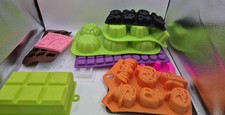 Usado, Lote de 11 moldes sortidos de silicone e plástico (B232) comprar usado  Enviando para Brazil