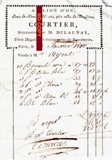 Invoice 1810 courtier d'occasion  Expédié en Belgium