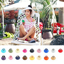 Chapéu viseira de palha feminino verão sol praia feminino dobrável enrolar aba larga boné comprar usado  Enviando para Brazil