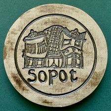 Pamiątkowa lodówka magnes Sopot Krzywy Domek Poland na sprzedaż  Wysyłka do Poland
