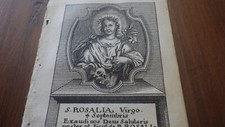1720.sainte rosalia virgo d'occasion  Saint-Brieuc