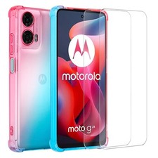 Capa telefone silicone e vidro tela para Moto E15 G05 G15 E14 G04 G35 G55 G85 comprar usado  Enviando para Brazil