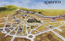 Map norwich city for sale  DUNDEE