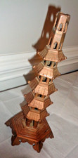 Acabamento em cobre Feng Shui 7 níveis 9,5" altura marca pagode torre de porcelana de Nanjing comprar usado  Enviando para Brazil