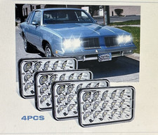 Ledur 4pcs 4x6" Led Headlights Hi/Lo Prejector Fit for Oldsmobile Cutlass comprar usado  Enviando para Brazil