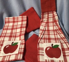 Usado, Conjunto de toalhas de cozinha tema Apple 4 peças novo comprar usado  Enviando para Brazil