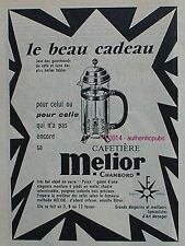 Publicite cafetiere melior d'occasion  Cires-lès-Mello